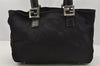 Authentic FENDI Vintage Shoulder Hand Bag Purse Jersey Leather Black Junk 0097J