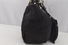 Authentic FENDI Vintage Shoulder Hand Bag Purse Jersey Leather Black Junk 0097J