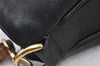 Authentic GUCCI Bamboo 2Way Shoulder Hand Bag Leather Black Junk 0098J