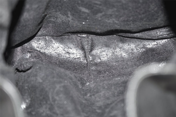 Authentic GUCCI Bamboo 2Way Shoulder Hand Bag Leather Black Junk 0098J