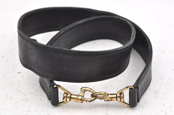 Authentic GUCCI Bamboo 2Way Shoulder Hand Bag Leather Black Junk 0098J