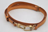 Authentic Louis Vuitton Leather Shoulder Strap Beige 41.7-48.8" LV 0098K