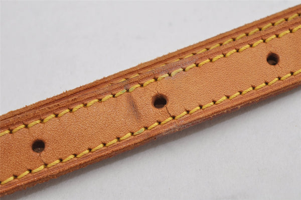 Authentic Louis Vuitton Leather Shoulder Strap Beige 41.7-48.8" LV 0098K