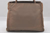 Authentic PRADA Vintage Nylon Tessuto Shoulder Hand Bag Brown 0099J