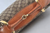 Authentic GUCCI Horsebit Shoulder Hand Bag GG Canvas Leather 115867 Brown 0100J