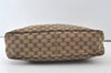 Authentic GUCCI Horsebit Shoulder Hand Bag GG Canvas Leather 115867 Brown 0100J