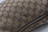 Authentic GUCCI Horsebit Shoulder Hand Bag GG Canvas Leather 115867 Brown 0100J