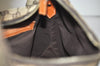 Authentic GUCCI Horsebit Shoulder Hand Bag GG Canvas Leather 115867 Brown 0100J