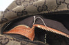 Authentic GUCCI Horsebit Shoulder Hand Bag GG Canvas Leather 115867 Brown 0100J