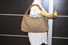 Authentic GUCCI Horsebit Shoulder Hand Bag GG Canvas Leather 115867 Brown 0100J