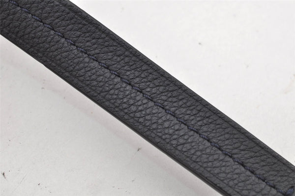 Authentic Louis Vuitton Leather Shoulder Strap Navy Blue 41.1-49.2" LV 0101K