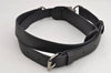 Authentic Louis Vuitton Leather Shoulder Strap Black 37.2-46.3" LV 0103K