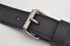 Authentic Louis Vuitton Leather Shoulder Strap Black 37.2-46.3" LV 0103K