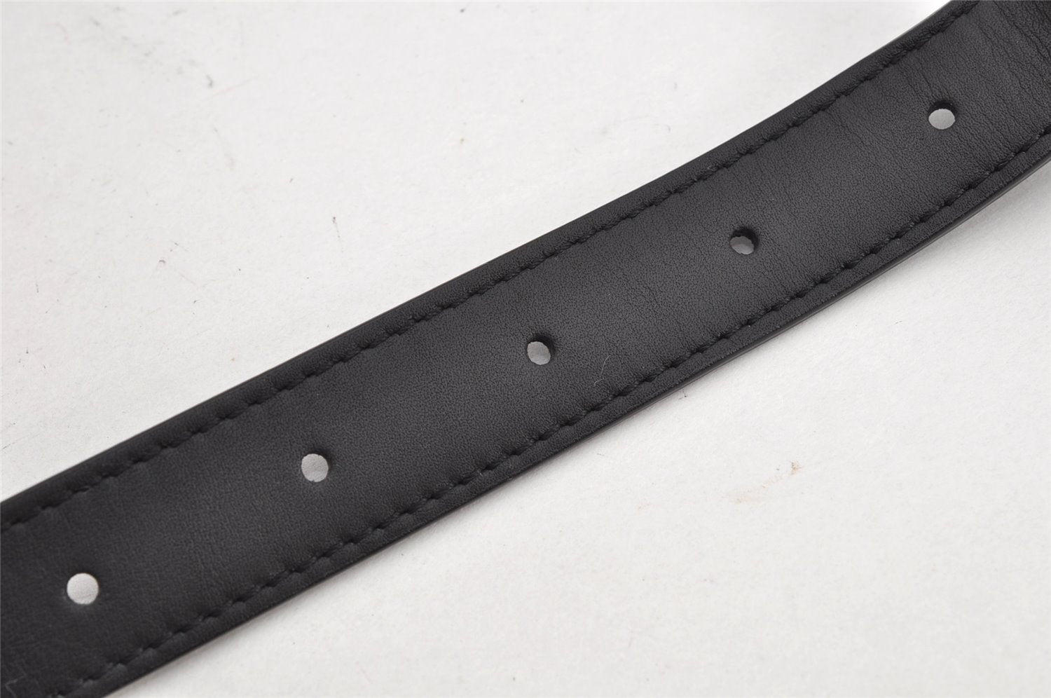 Authentic Louis Vuitton Leather Shoulder Strap Black 37.2-46.3