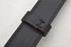 Authentic Louis Vuitton Leather Shoulder Strap Black 37.2-46.3" LV 0103K