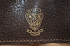 Authentic GUCCI Web Sherry Line Shoulder Cross Bag GG PVC Leather Brown 0104J