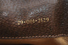 Authentic GUCCI Web Sherry Line Shoulder Cross Bag GG PVC Leather Brown 0104J