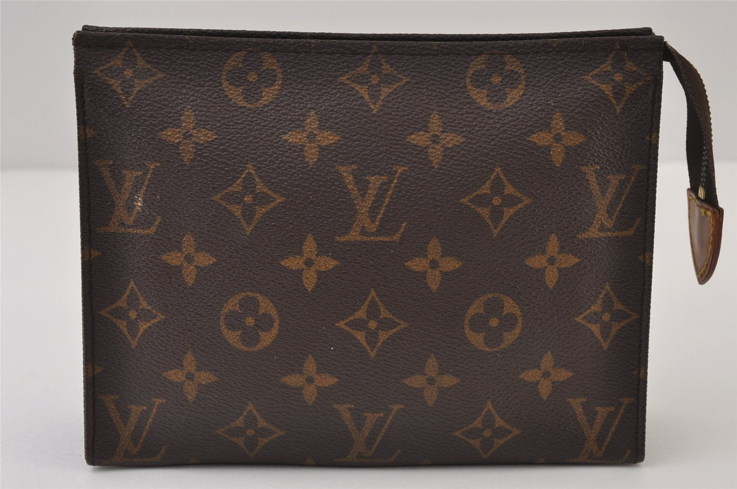 Auth Louis Vuitton Monogram Poche Toilette 19 M47544 Cosmetics Pouch Junk 0105J