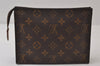 Auth Louis Vuitton Monogram Poche Toilette 19 M47544 Cosmetics Pouch Junk 0105J