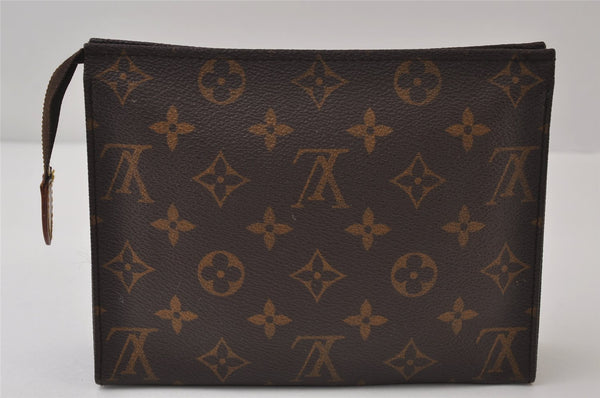 Auth Louis Vuitton Monogram Poche Toilette 19 M47544 Cosmetics Pouch Junk 0105J