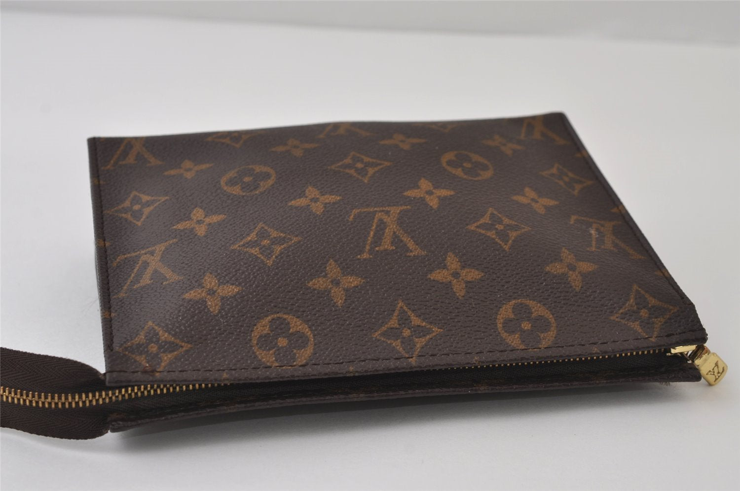 Auth Louis Vuitton Monogram Poche Toilette 19 M47544 Cosmetics Pouch Junk 0105J