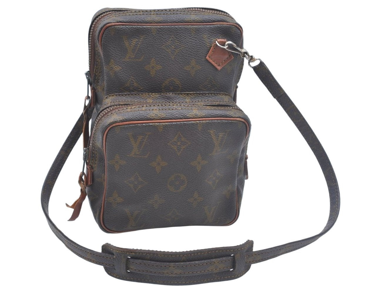 Authentic Louis Vuitton Monogram Amazone Shoulder Cross Body Bag Old Model 0106J