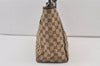 Authentic GUCCI Web Sherry Line Tote Bag GG Canvas Leather 145758 Brown 0106K