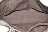 Authentic GUCCI Web Sherry Line Tote Bag GG Canvas Leather 145758 Brown 0106K