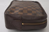 Authentic Louis Vuitton Damier Trousse Toilette Clutch Hand Bag N47623 LV 0107J