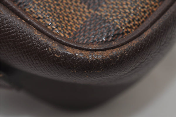 Authentic Louis Vuitton Damier Trousse Toilette Clutch Hand Bag N47623 LV 0107J