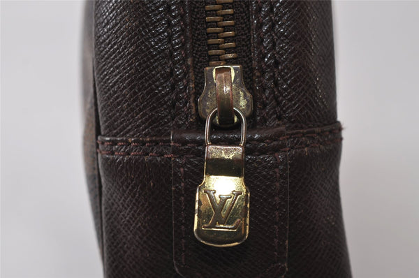 Authentic Louis Vuitton Damier Trousse Toilette Clutch Hand Bag N47623 LV 0107J