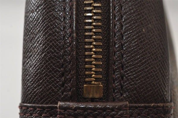 Authentic Louis Vuitton Damier Trousse Toilette Clutch Hand Bag N47623 LV 0107J