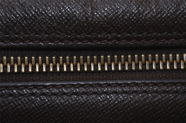 Authentic Louis Vuitton Damier Trousse Toilette Clutch Hand Bag N47623 LV 0107J