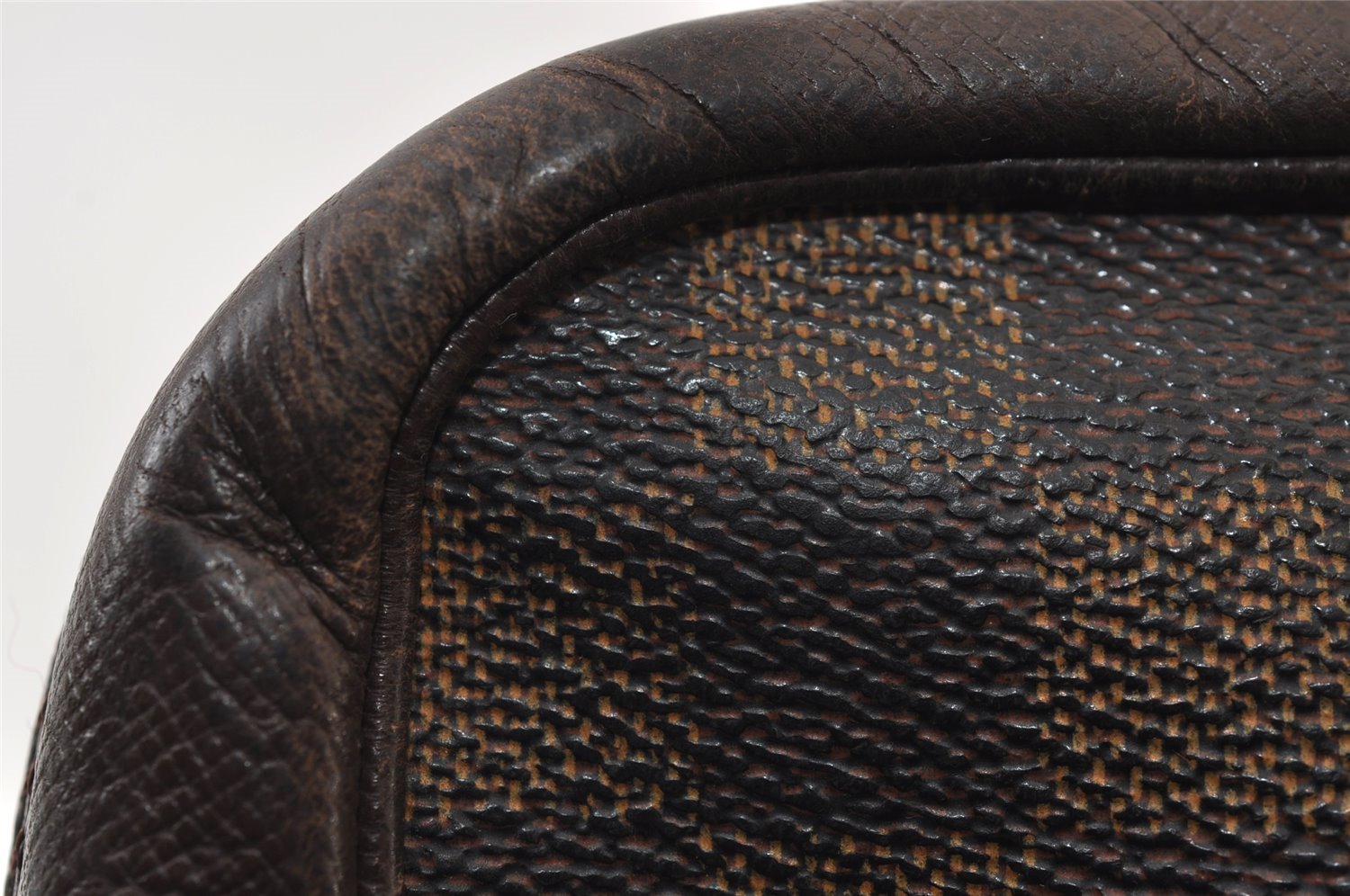 Authentic Louis Vuitton Damier Trousse Toilette Clutch Hand Bag N47623 LV 0107J