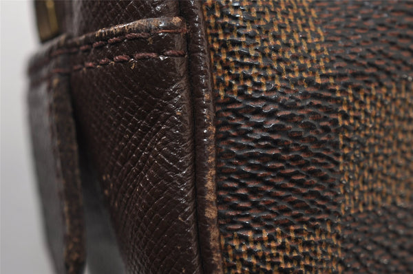 Authentic Louis Vuitton Damier Trousse Toilette Clutch Hand Bag N47623 LV 0107J