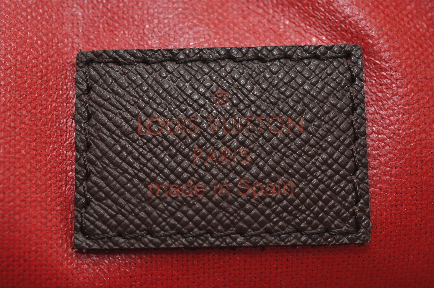 Authentic Louis Vuitton Damier Trousse Toilette Clutch Hand Bag N47623 LV 0107J