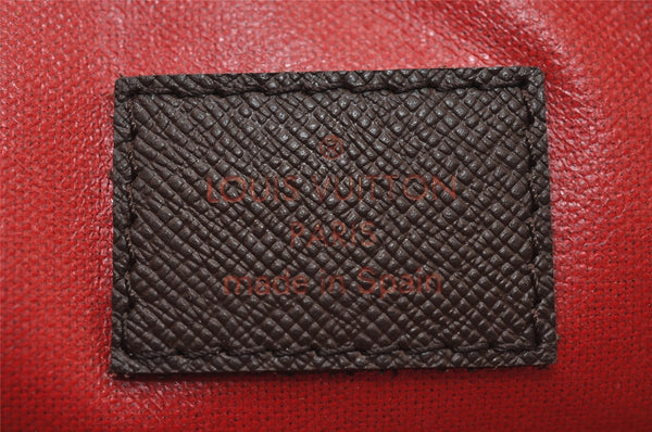 Authentic Louis Vuitton Damier Trousse Toilette Clutch Hand Bag N47623 LV 0107J