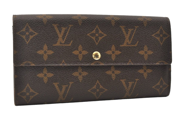 Authentic Louis Vuitton Monogram Portefeuille Sarah Purse Wallet M61734 LV 0109J