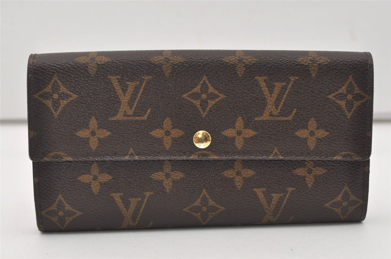 Authentic Louis Vuitton Monogram Portefeuille Sarah Purse Wallet M61734 LV 0109J