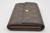 Authentic Louis Vuitton Monogram Portefeuille Sarah Purse Wallet M61734 LV 0109J