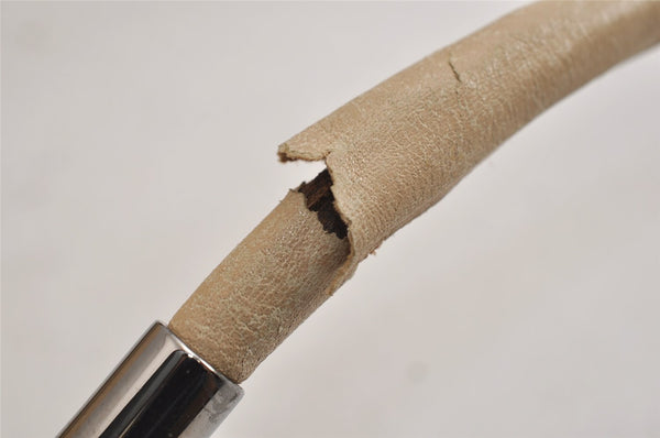 Authentic GUCCI Shoulder Hand Bag Purse Leather 0013814 White Cream  0109K