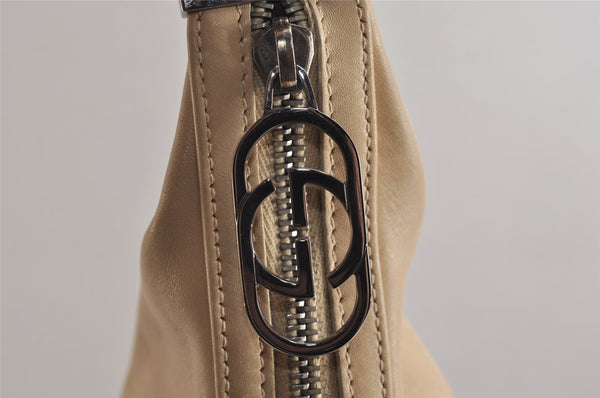Authentic GUCCI Shoulder Hand Bag Purse Leather 0013814 White Cream  0109K