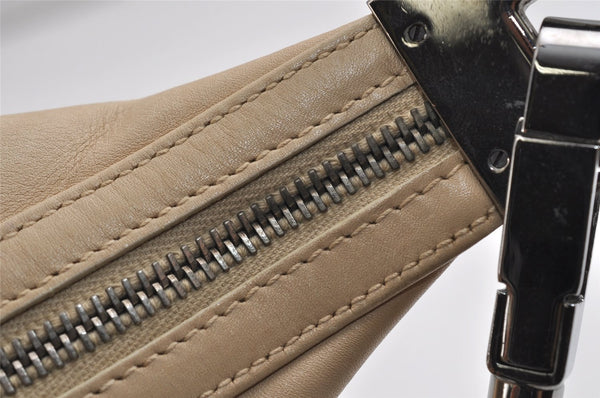 Authentic GUCCI Shoulder Hand Bag Purse Leather 0013814 White Cream  0109K