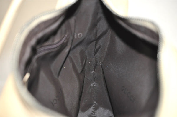 Authentic GUCCI Shoulder Hand Bag Purse Leather 0013814 White Cream  0109K