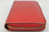 Authentic Louis Vuitton Vernis Zippy Wallet Long Purse Red M91732 LV 0110J