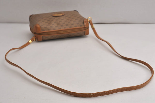 Authentic GUCCI Micro GG PVC Leather Shoulder Cross Bag Purse Brown Junk 0110K