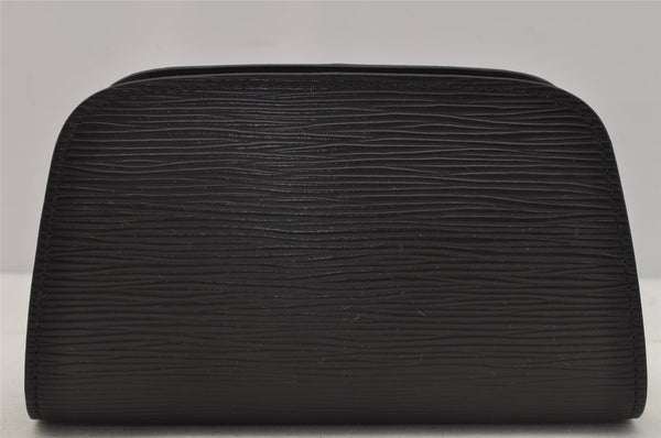 Authentic Louis Vuitton Epi Dauphine Cosmetic Pouch Black M48442 LV 0111J