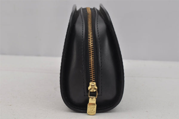 Authentic Louis Vuitton Epi Dauphine Cosmetic Pouch Black M48442 LV 0111J