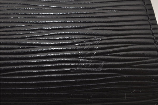 Authentic Louis Vuitton Epi Dauphine Cosmetic Pouch Black M48442 LV 0111J