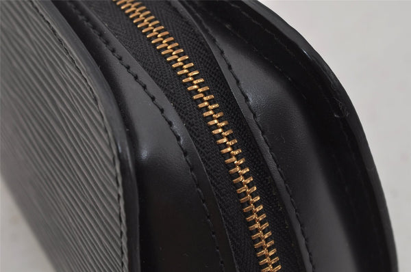 Authentic Louis Vuitton Epi Dauphine Cosmetic Pouch Black M48442 LV 0111J